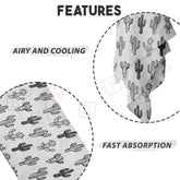 Bamboo Muslin Swaddle Wrap/Blanket for Baby 120X110 (Black)